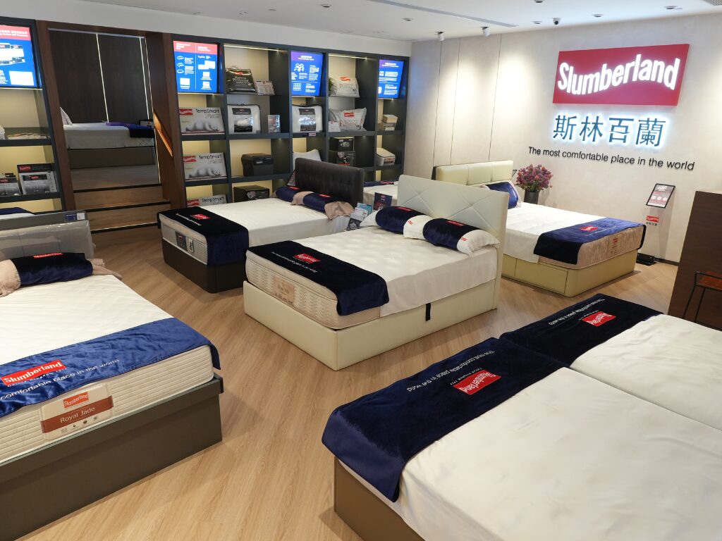 斯林百蘭沙田專門店；HomeSquare床褥專門店；slumberland showroom