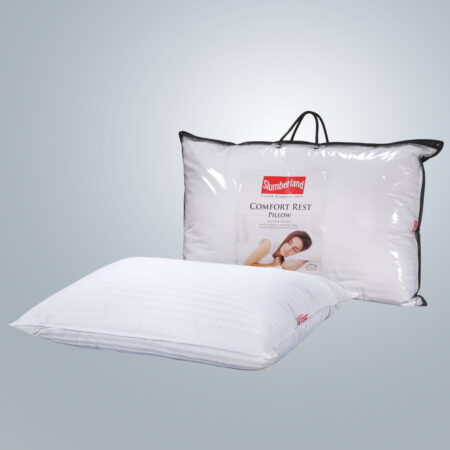 Slumberland Comfort Rest Plus Pillow；Comfort Rest Plus 酒店舒適枕；酒店枕頭；酒店級睡眠；斯林百蘭枕頭；5星級酒店枕頭；香港酒店枕頭；OEKO-TEX® STANDARD 100